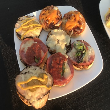 Pizzas on English muffins